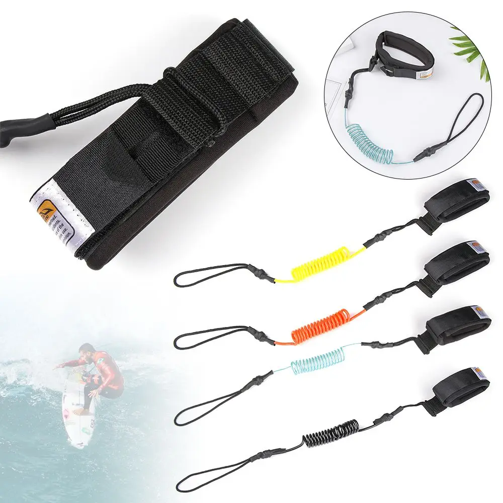 

Stretchable Anklet Keep Diving Accessories Safety Surfboard Leg Rope Surfing Ankle Leash Elastic Coiled Stand Up Paddle