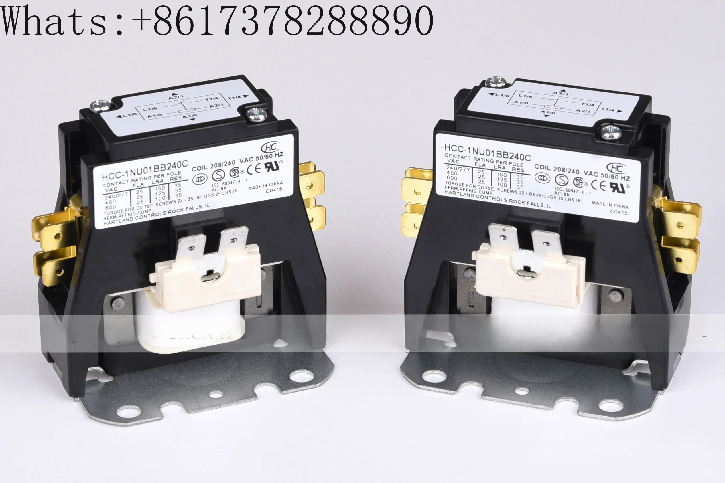 Однофазный HCC-1NU01BB240C высококачественный контактор переменного тока 208 В/240 в 25 А