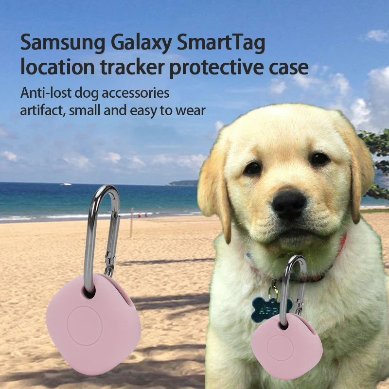 

Aubess New Silicone Protective Case For Samsung Galaxy SmartTag Tracker Soft Anti-Lost Cover Keychain Locator Tracker