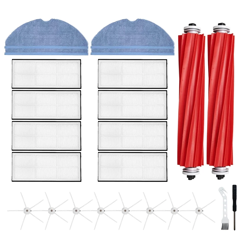 

24Pcs For Xiaomi Roborock S7 T7S T7S Plus Vacuum Cleaner Spare Parts Main Brush Side Brush Hepa Filter Mop Cloth
