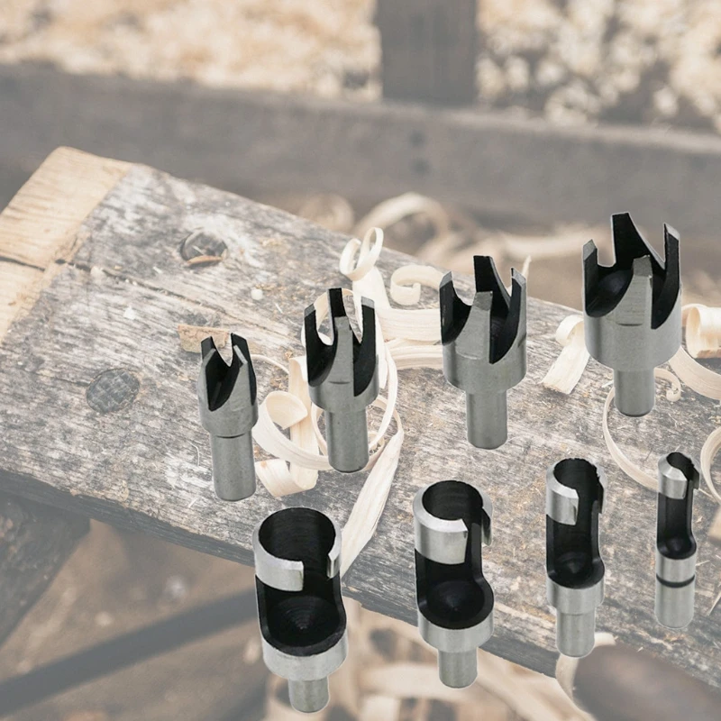 

Набор корончатых сверел по дереву, 4 шт., 1/4, 3/8, 1/2, 5/8, для настольной дрели и электрической ручной дрели, коррозионная стойкость