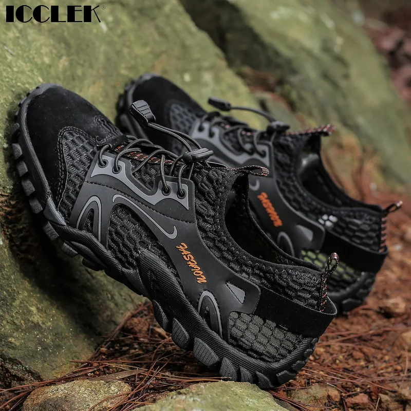 

2022 Water Shoes for Men Summer Breathable Running Aqua Shoes Rubber Outdoor Sports Footwear Woman Beach Sandals Diving Swimming