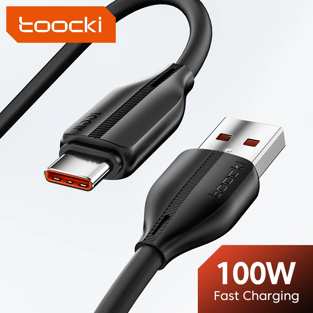 

Toocki 6A 100W Type C USB Cable Fast Charge Cable For Huawei Mate 40 Xiaomi Samsung Honor 50 Quick Charge USB C Cable Data Cord