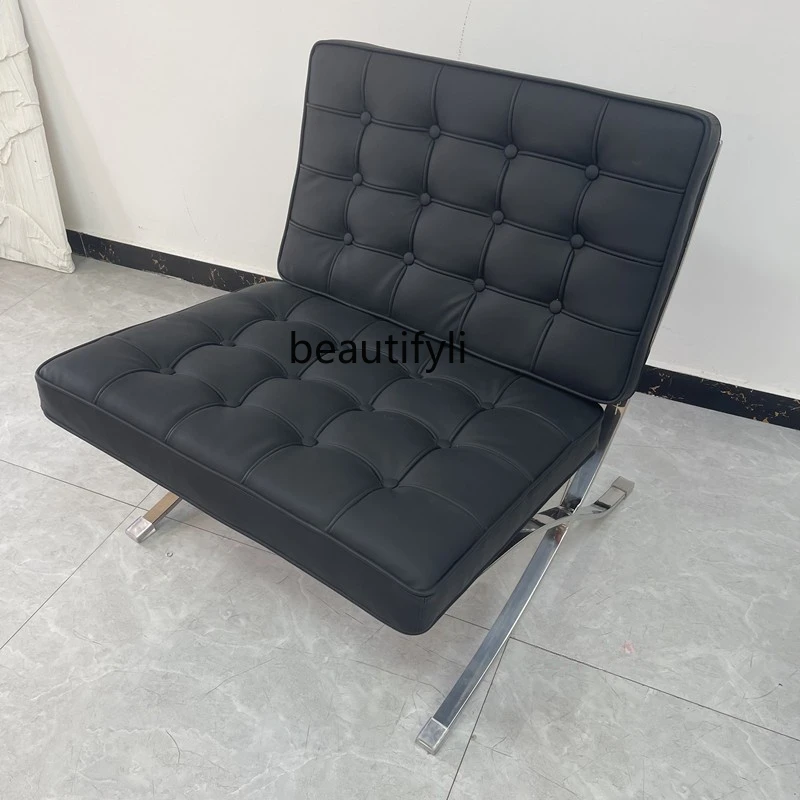 

Hot Dyeing Chair Waiting Chair Stainless Steel Simple Modern Hairdressing Chair Waiting Chair