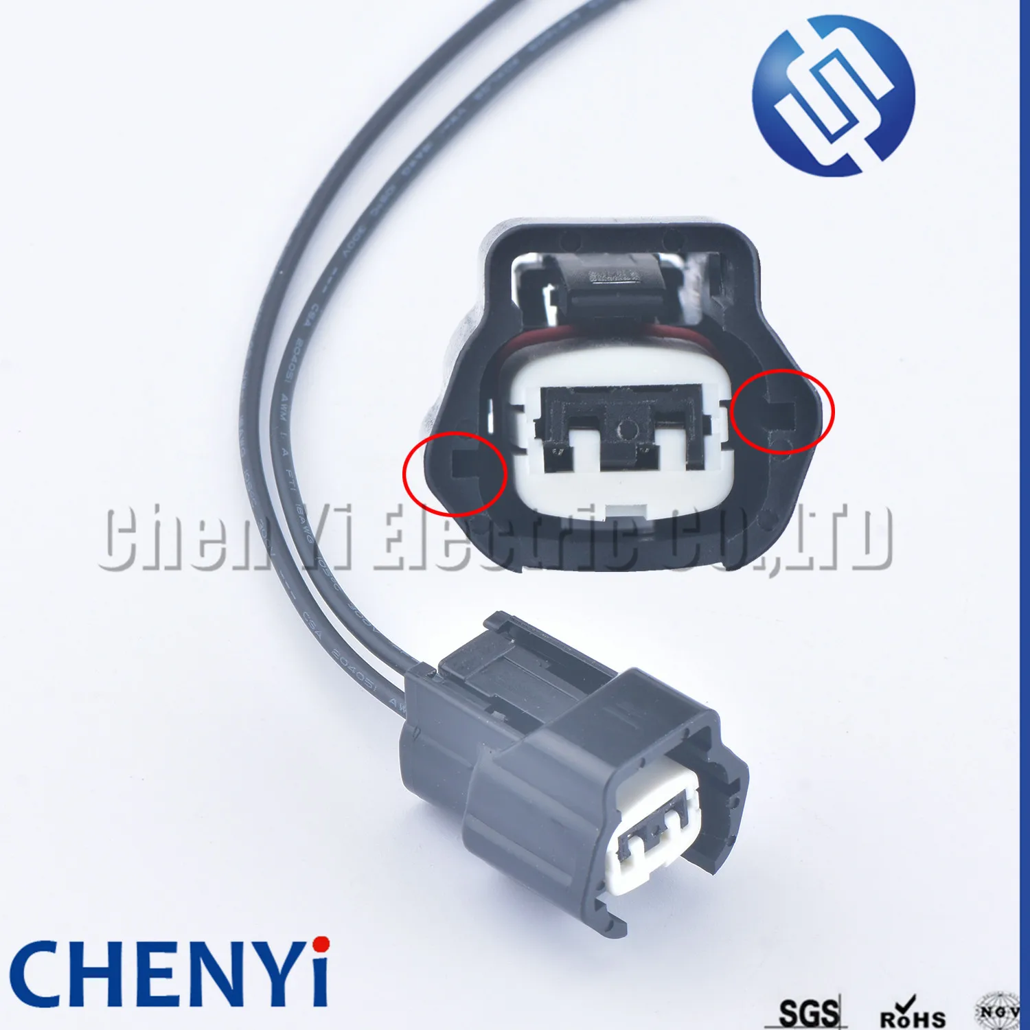 

2 контакта, женский автомобильный водонепроницаемый разъем, катушка, штепсельная вилка топливного инжектора, провод для Nissan 6189-0773 6918-1594