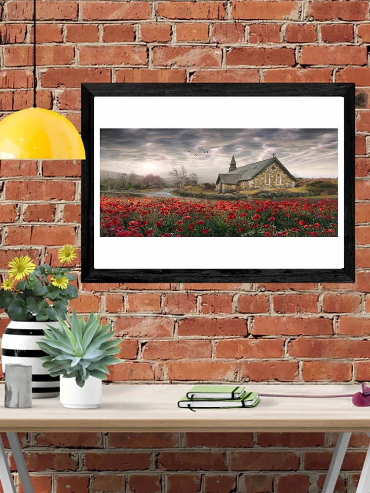 

DIY-5D Diamond Painting Rainstorm Future Cabin Splicing Set Full Diamond Embroidery Mosaic Picture Closed