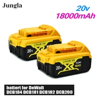 2022 original for dewalt 18v 18 0ah rechargeable power tools battery with led li ion replacement dcb205 dcb204 2 20v dcb206
