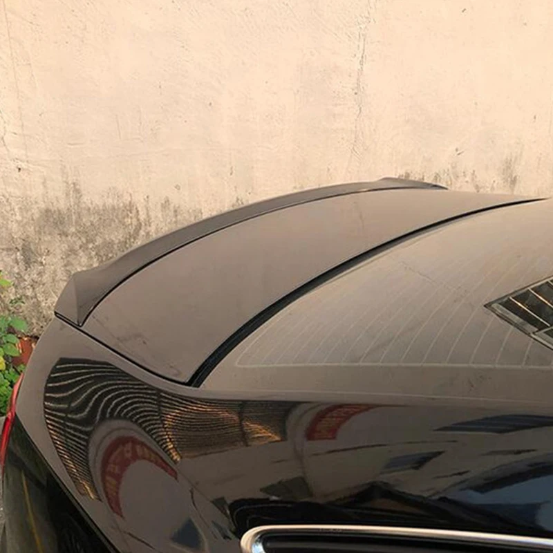 Для глянцевого черного спойлера аксессуары OLD Audi A6 C7 2011-2018 АБС-пластик багажник