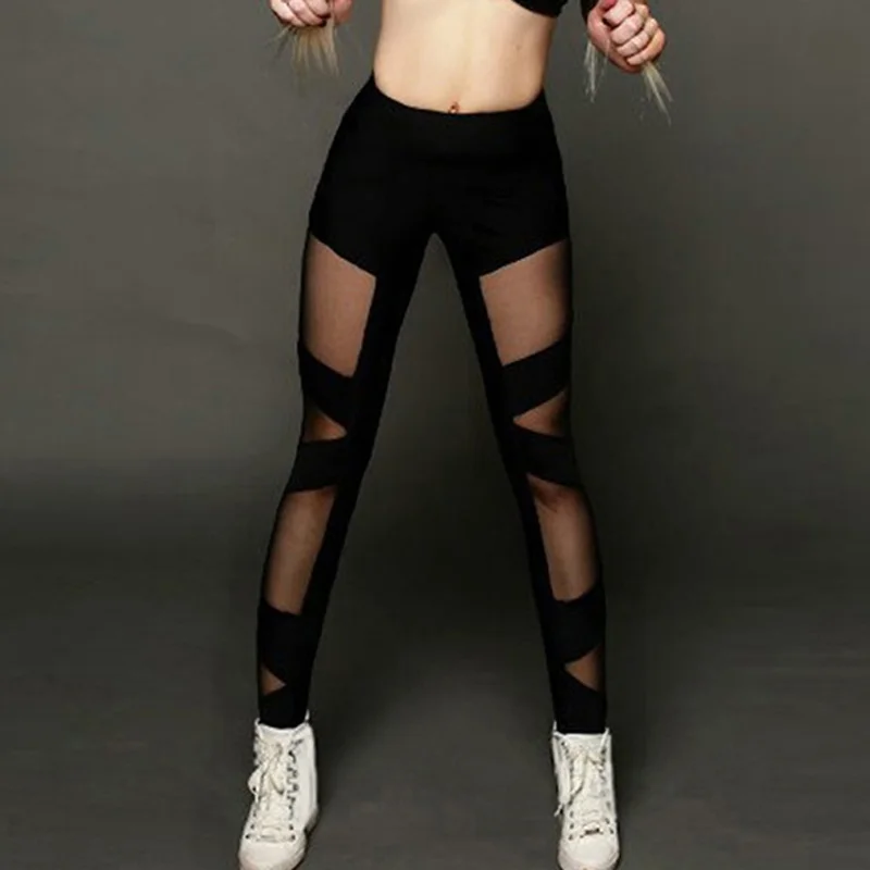 

High Waist Mesh Women Leggings Fitness Breathable Hips Push Up Yoga Pants Women Quick Dry Sportswear Sexy Yoga Pants Female