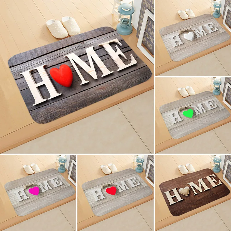 

Welcome Home Doormat Welcome Home Letters Anti-Slip Door Mat Welcome Carpet Doormat Flannel Outdoor Living Room Floor Mat Rug