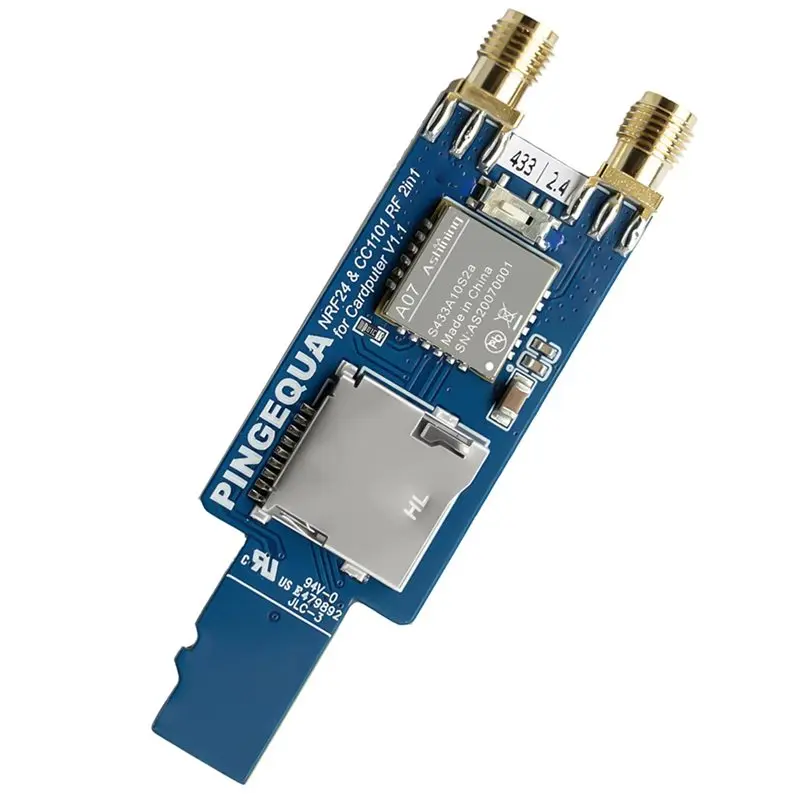 Фото CJSD-Новинка для M5stack Cardputer V1.1: Беспроводной модуль 3-в-1 CC1101 + NRF24L01 с слотом для карты MicroSD №2