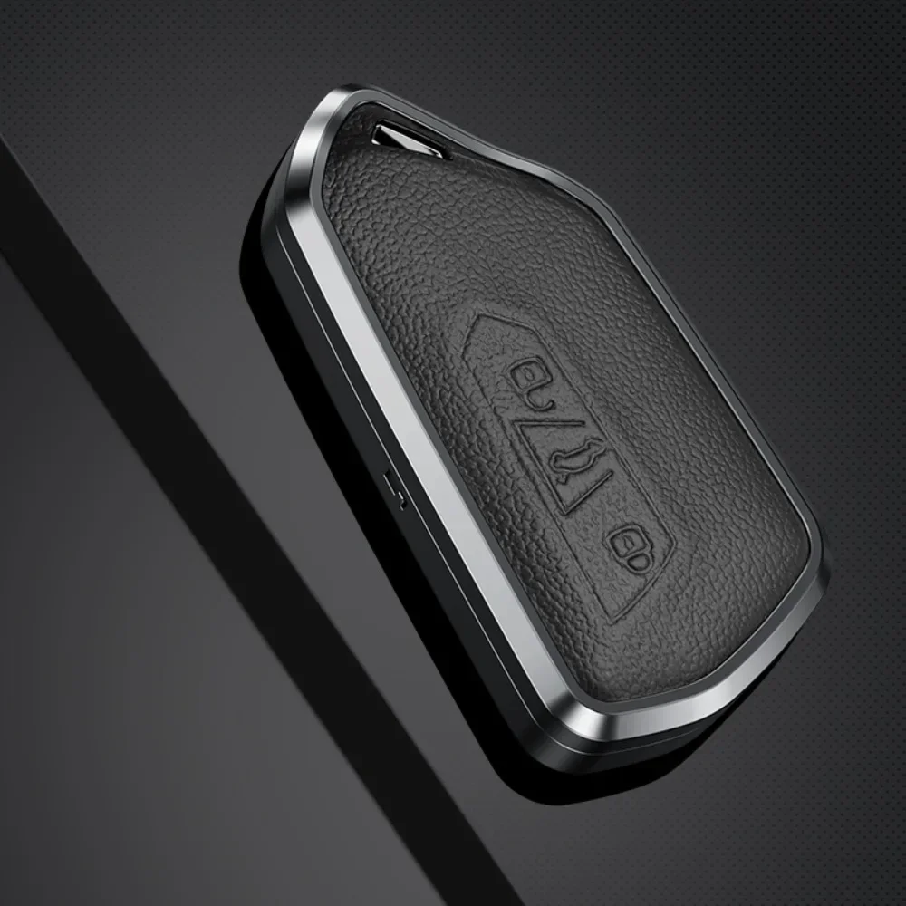 

Кожаный чехол из сплава для дистанционного ключа автомобиля, чехол для VW Volkswagen Golf 8 MK8 Gti R Skoda Octavia, 3-кнопочный смарт-ключ Protecto