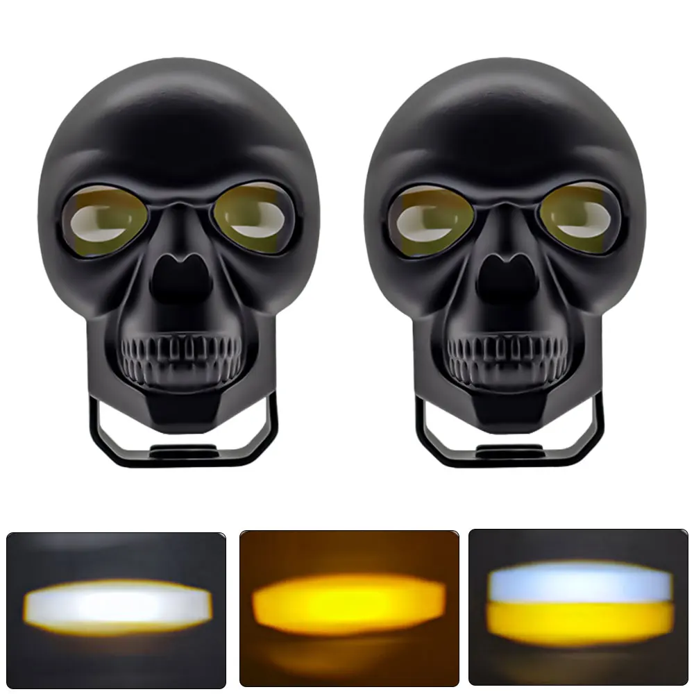 

Светодиодные фары для мотоцикла «исследователи», противотуманные фары с черепом, светодиодный прожектор 400 Вт, 6000K для квадроцикла, грузовика, внедорожника, кроссовера, мотовездехода