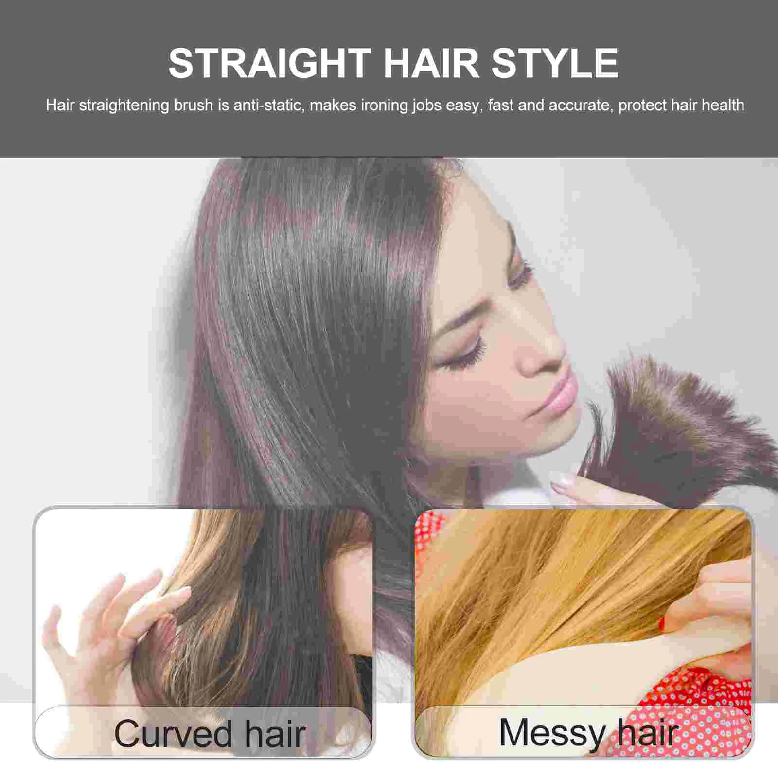 Расческа для выпрямления женские расчески двойное искусственное выпрямление