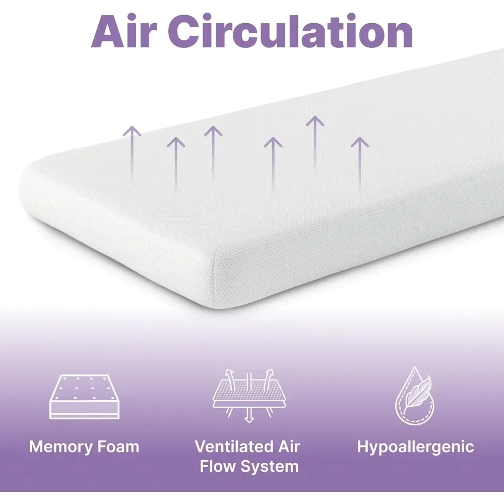 5-дюймовый матрас с двумя матрасами белый эффектом памяти-средний на ощупь-матрас