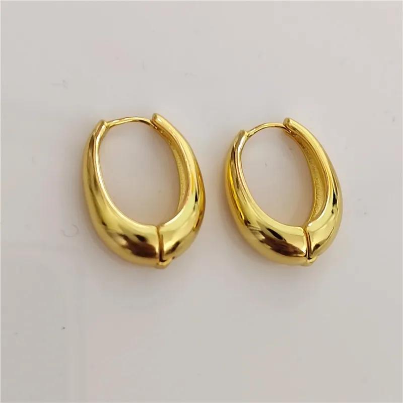 Новинка 2024 Модные Позолоченные геометрические серьги-гвоздики для женщин и