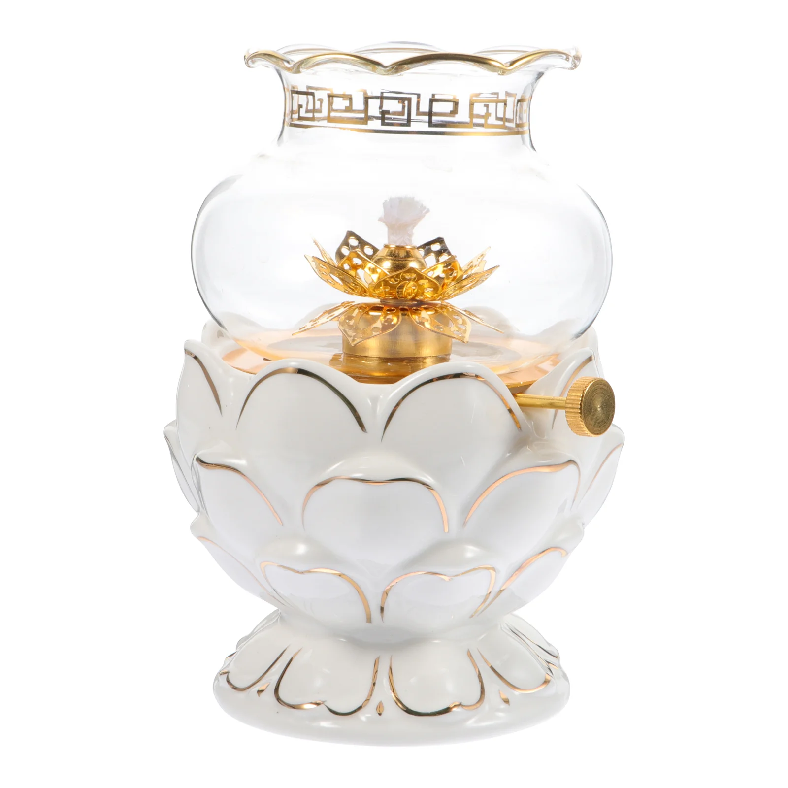 

Worship Light Desktop Butter Lamp Temple Offering Lamp Delicate Lamp Decor