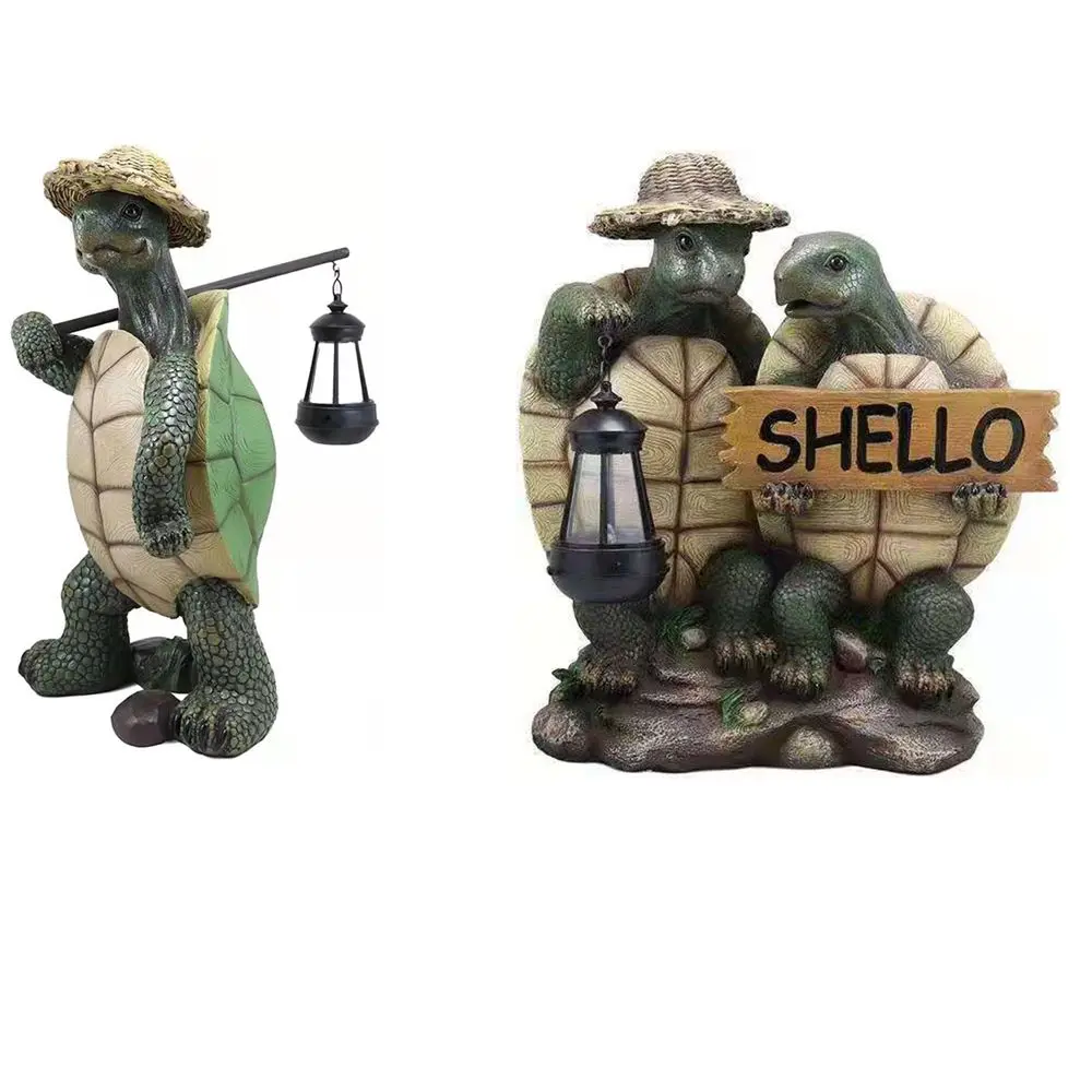 

Уличные украшения из смолы, украшение для дома, креативный подарок, фоточерепаха, Сказочная черепаха для путешествий