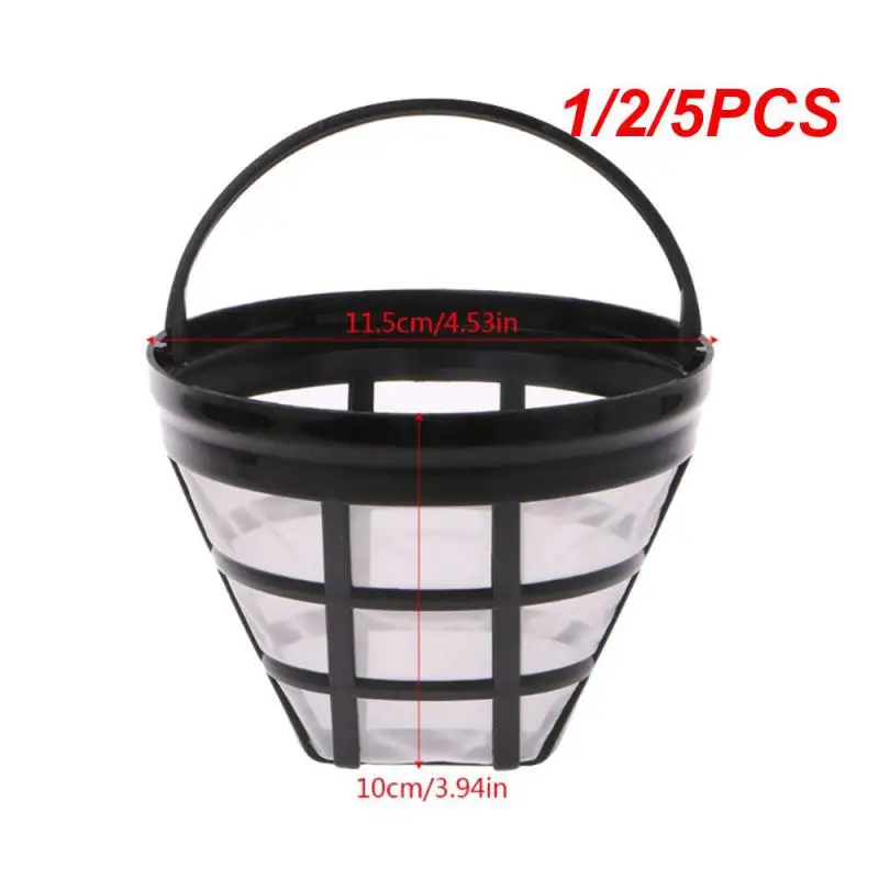 

1/2/5PCS Replacement Coffee Filter Reusable Refillable Strainer Basket Cup Style Brewer Tool Handmade Coffee Maker Kitchen