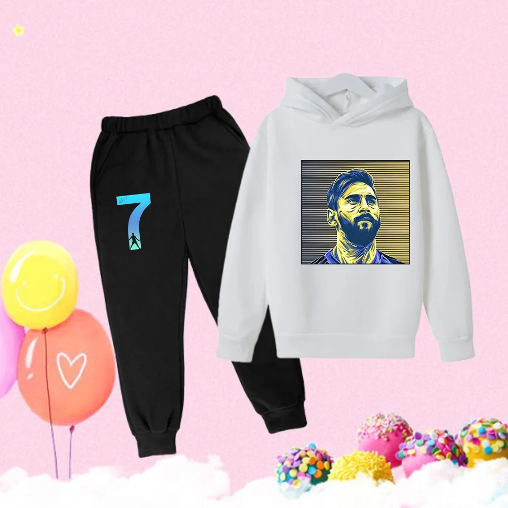 au z kapturem sportowy poliestrowy zestaw dziecięcy unisex wzorem kreskówkowym dla chłopców w wieku 4-6 lat