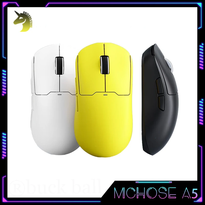 

Mchose A5 Gamer Mouse A5 Pro Max Wireless Mouses 3 Mode Light Weight Paw3395 Speed X Low Delay Long Endurance Gamer Mouse Gifts