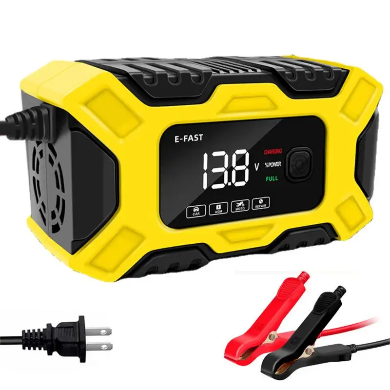 

Battery Charger Marine Battery Charger For Car Automatic Smart Charger 12V Portable Automotive Car Battery Charger Motorcycle