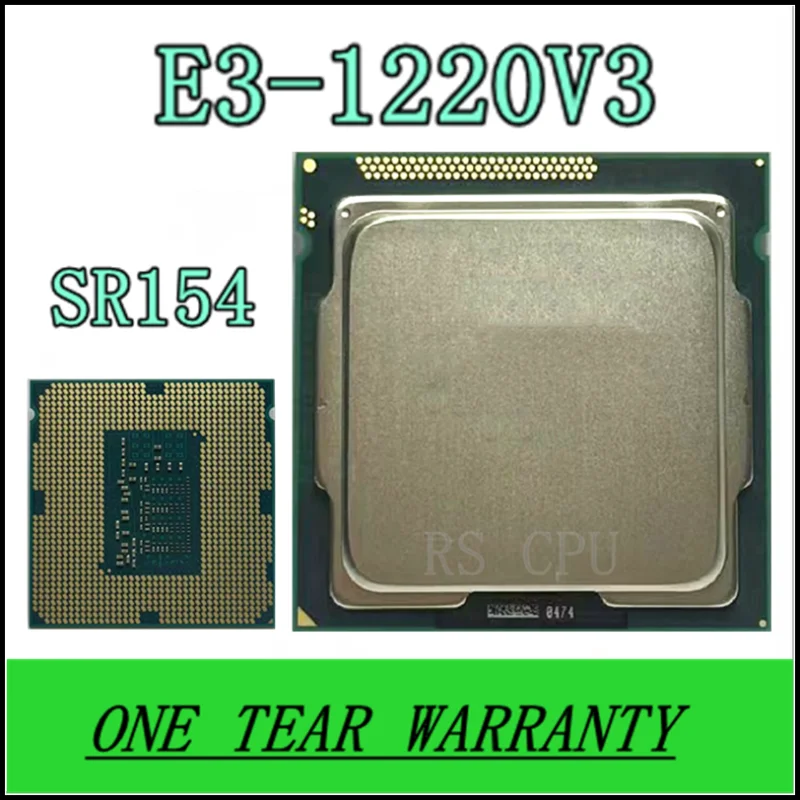 

E3-1220 V3 E3 1220v3 E3 1220 V3 E3-1220V3 SR154 четырехъядерный 3,1 ГГц четырехпоточный процессор 80 Вт LGA 1150