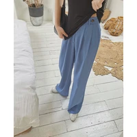 2022 blue green y2k za woman pants cargo clothes trouser suit capri urban jeans korean fashion high waist wide leg streetwear