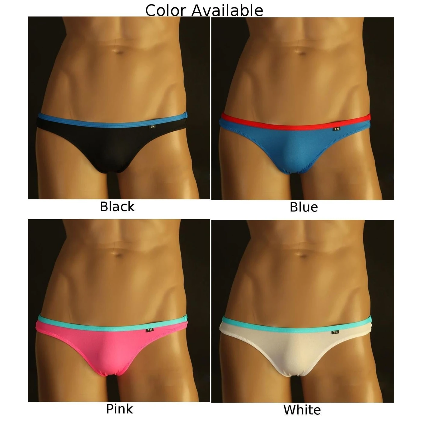 

Men Thongs Sexy Underwear Bikini Brief G-String Underpants Shorts Silky Panties Ultra Thin Underpants Hollow Pantie