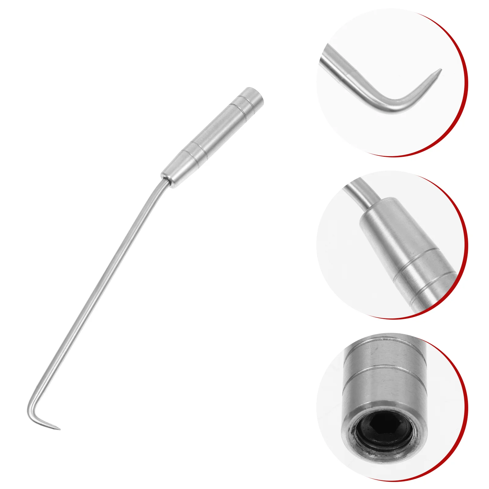 

Металлический крючок для ограждения, инструмент для крепления проводов, экономичная Зачистка галстуков 30x2,8 см, практичная Серебристая нержавеющая сталь