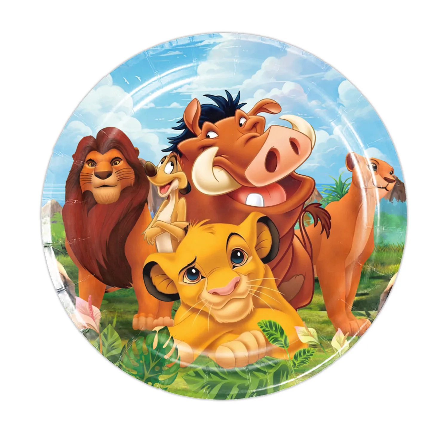 Праздничные украшения в комплекте Король Лев Simba скатерть с воздушными шарами