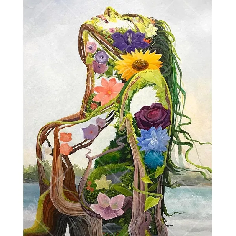 

Набор для рисования по номерам на холсте, 80x100