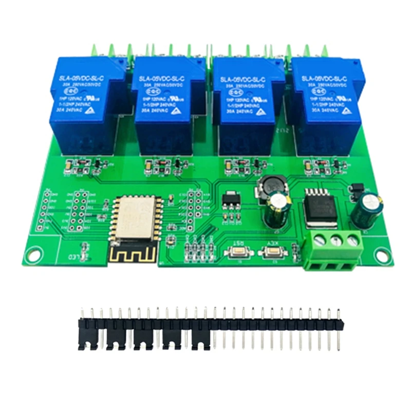 

DC7-28/5V источник питания ESP8266 макетная плата Wifi 4-Way 30A релейный модуль ESP-12F макетная плата