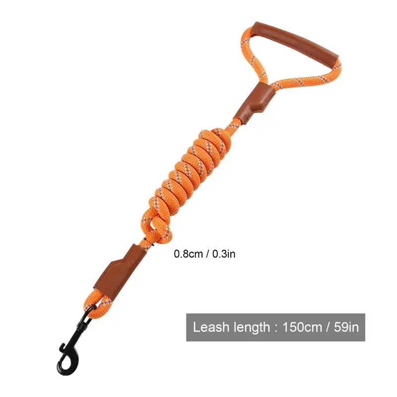 Дрессировка собак сверхмощная регулируемая тяговая веревка светоотражающая