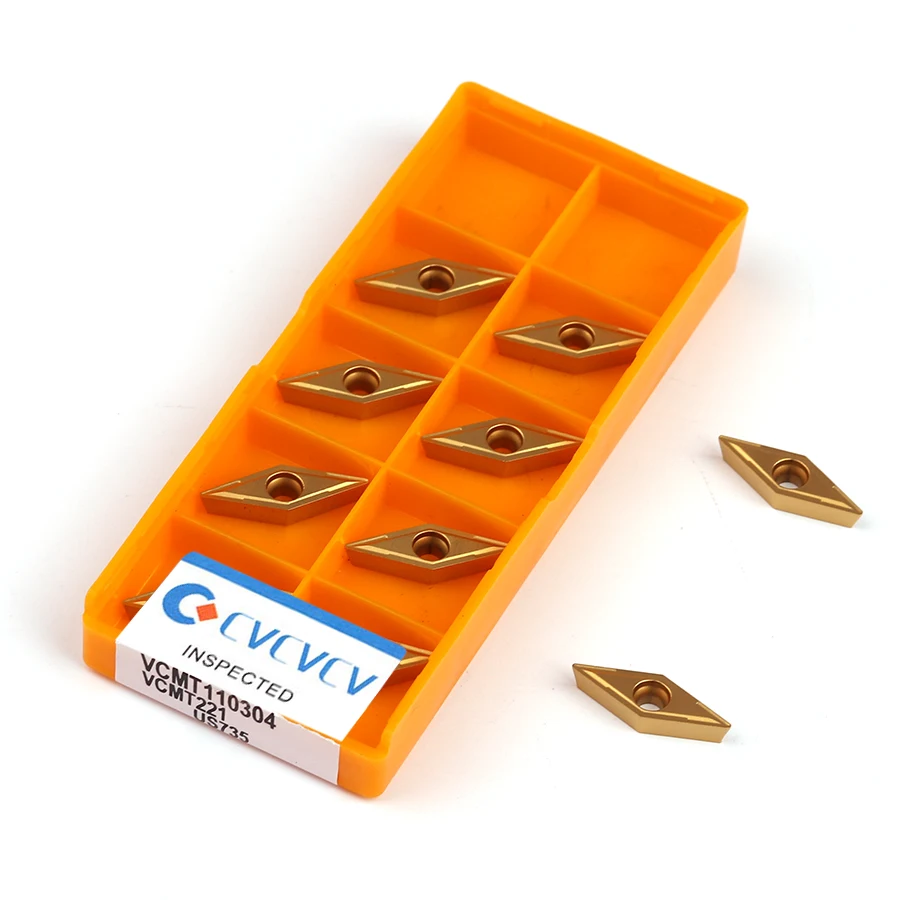 Токарный инструмент VCMT110304 US735 VCMT110308 UE6020 твердосплавные пластины VP15TF для