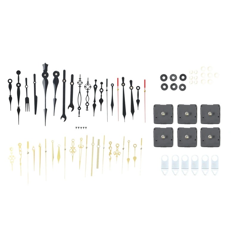

1 Set Hanging DIY Quartz Watch Silent Wall Clock Movement Quartz Repair Movement Clock Mechanism Parts with Needles