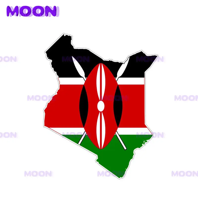 

Kenya Flag Map PVC Decals Car Stickers Exterior Accessories Supplies Creative Stickers