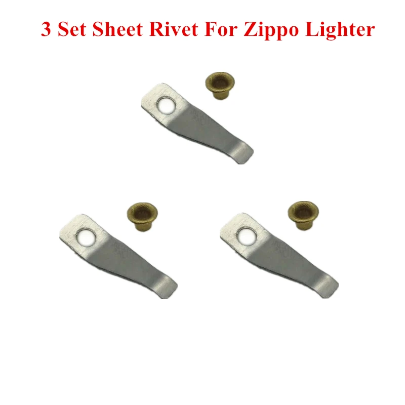 

3 Set/Lot Kerosene Lighter Universal Cam Sheet Screw Rivet Set Fit For Zippo Lighter Repair Service Replacement Inner Parts