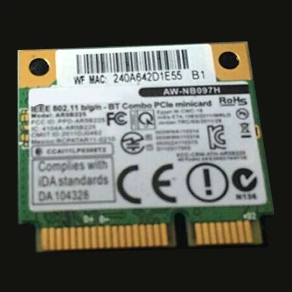 SSEA Новинка для AzureWave AW-NB097H AW-NB100H AR3012 AR5B225 Half Mini PCI-E Wifi BT4.0 Wlan Беспроводная карта
