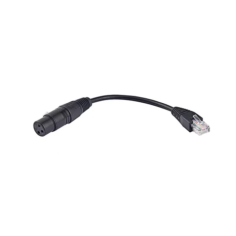 Адаптер для кабеля 30 см, переходник со штекера и гнезда RJ45 на штекер XLR 3 Pin для XLR3 stage lighting DMX512, сетевой трансмиссионный кабель, усилитель мощности