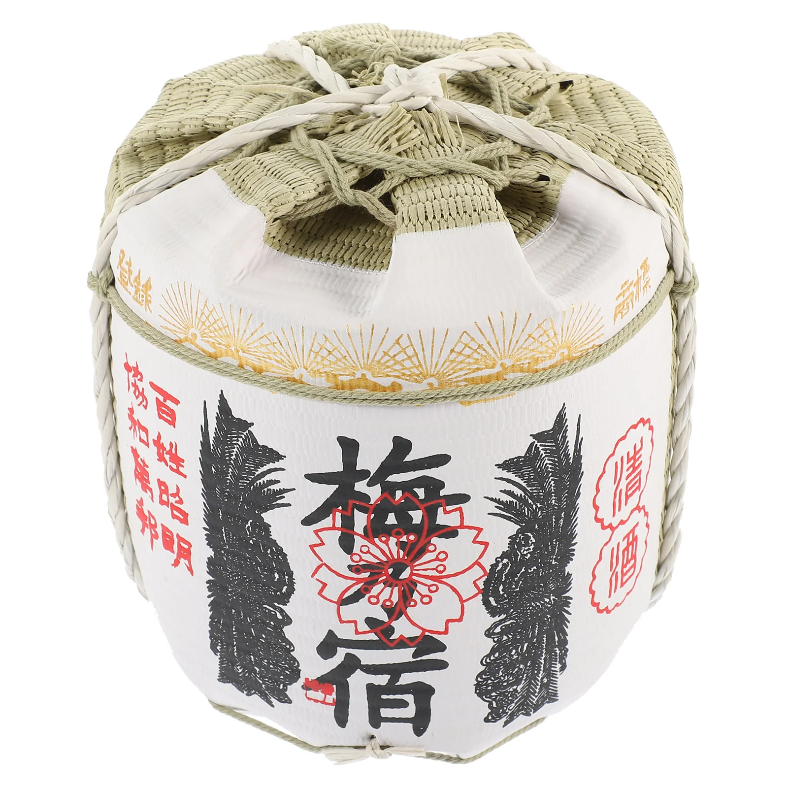 

Japanese Barrel Decorative Outdoor Statue Sashimi Serving Plate Style Ornament