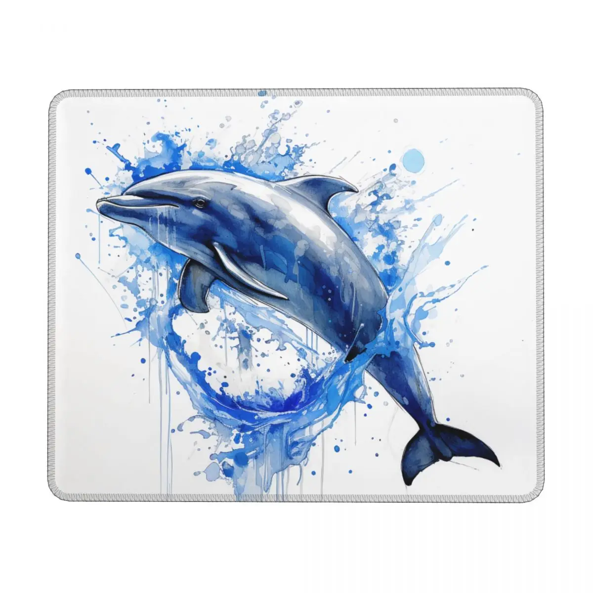 

Dolphin Horizontal Print Mouse Pad Ink Drawing Rubber Desk Mousepad Anti Fatigue Rertro Kawaii Mouse Pads