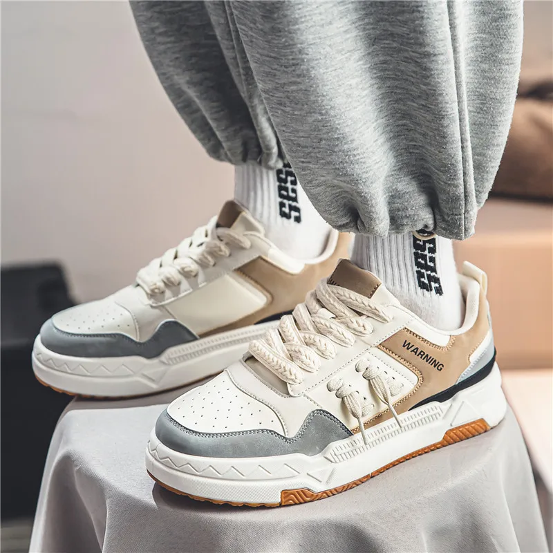 

New Trend Versatile Thick Sole Casual Men's Shoes Spring and Autumn Sports Canvas Shoes Versatile Lace up Sports size39-44