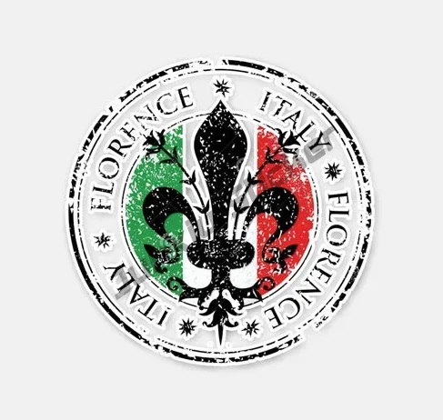 Italian Flag Skull Vinyl Decal Motif External Car Stickers