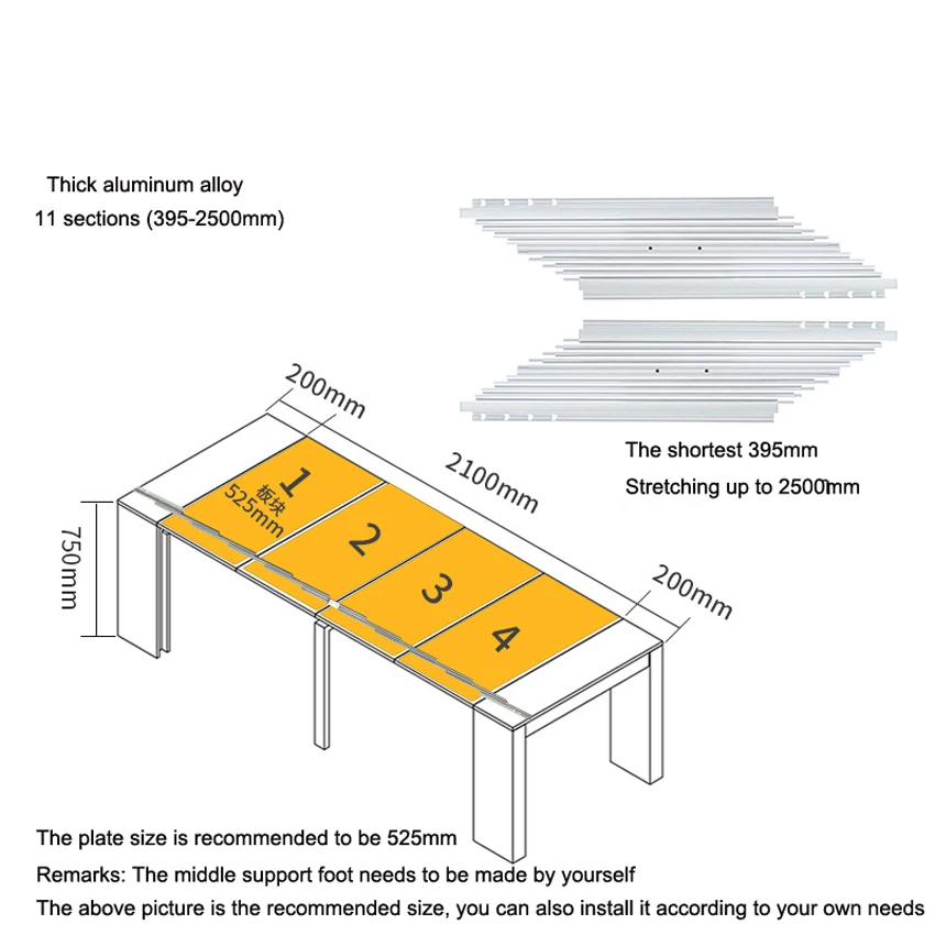 

Скрытые складные направляющие из алюминиевого сплава 1,8 м/2,5 м, телескопические многосекционные плоские нажимные складные металлические аксессуары