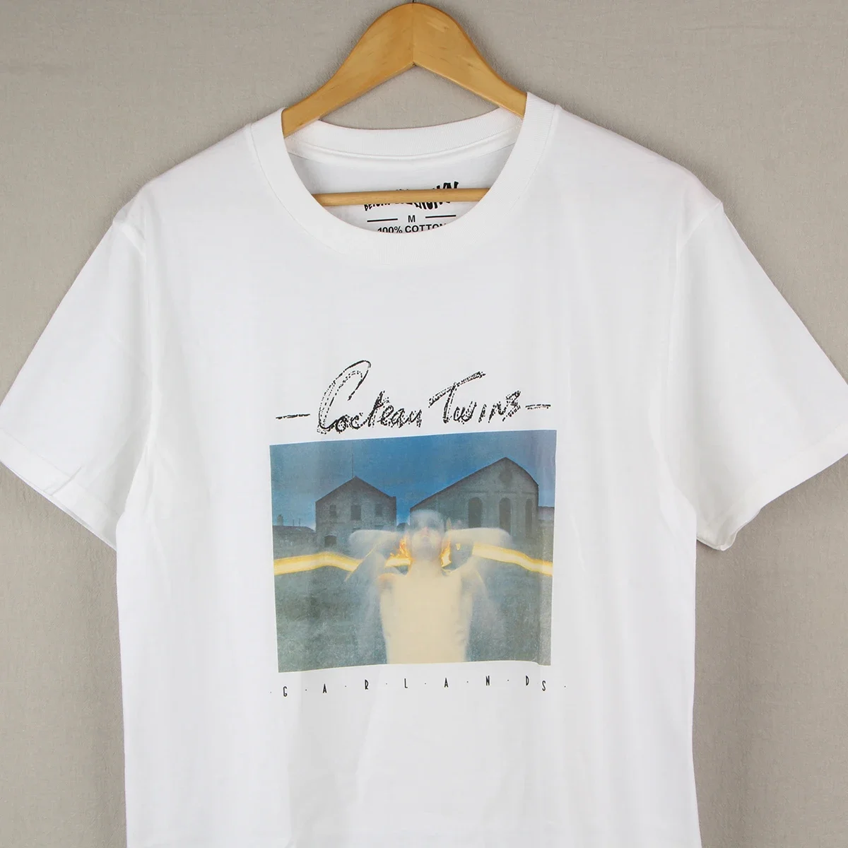 Хлопковая футболка с надписью Cocteau Twins 4Ad гирляндами Робин Гутри Элизабет Фрейз This