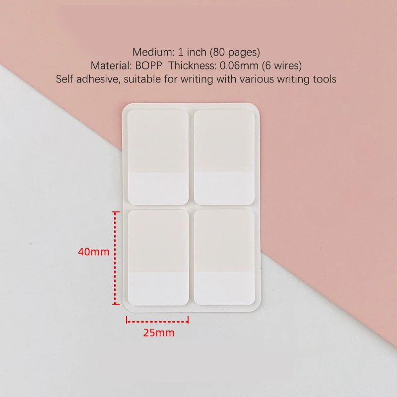 

Матовые Белые Разделители Индексов, Наклейки, Прозрачные Офисные Школьные Принадлежности «сделай Сам», Клейкие Заметки