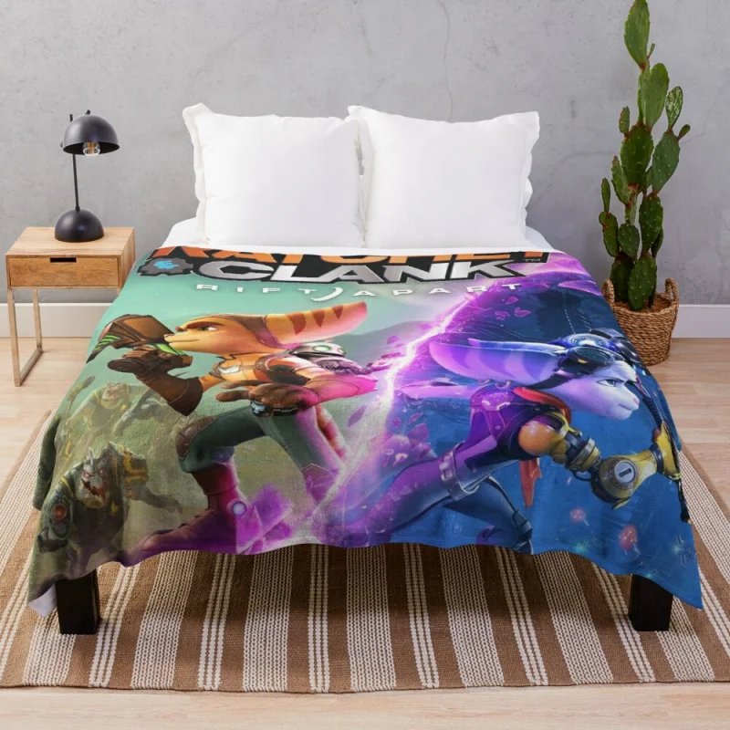 

Ratchet & Clank Throw Blankets knitted crochet crochet warm blanket
