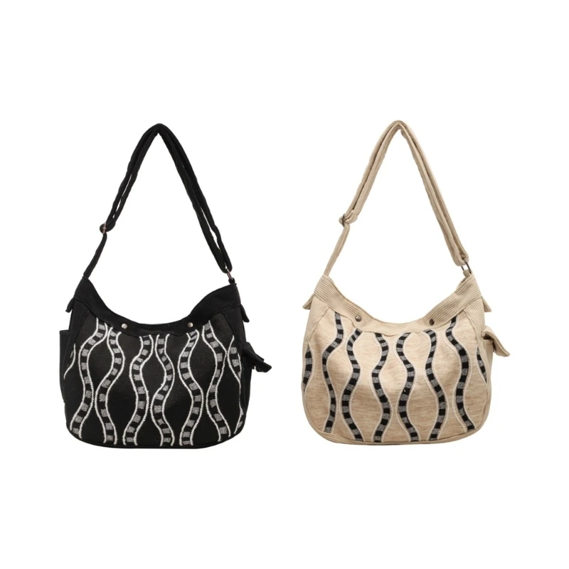 

Corduroy Crossbody Shoulder Bag Casual Crossbody Bag Corduroy Shoulder Bag