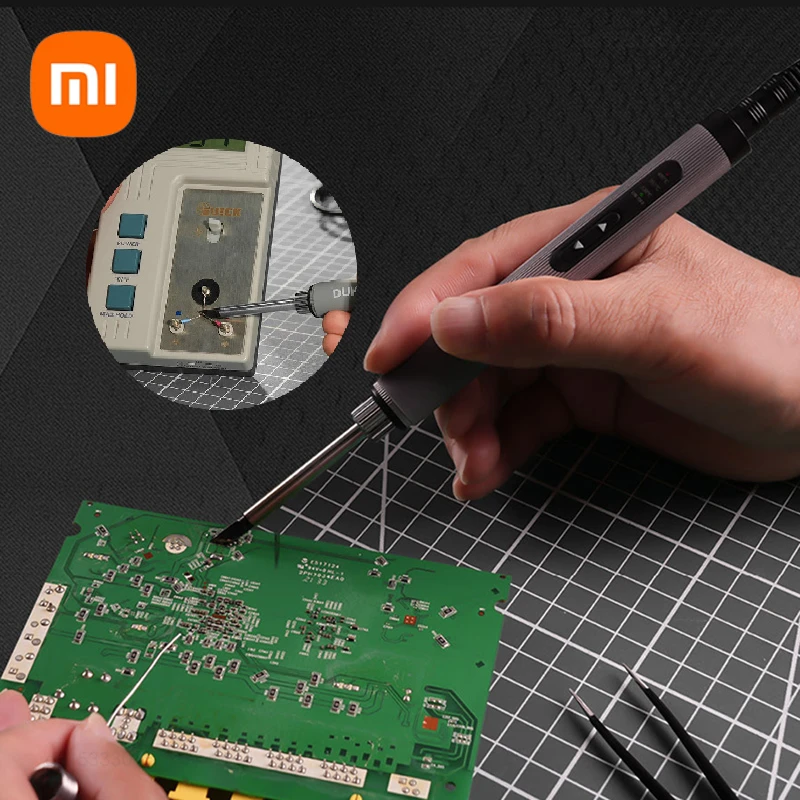 Интеллектуальный электрический паяльник Xiaomi RONGUAN 72 Вт 300-450 ℃ Инструмент для
